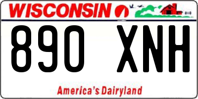 WI license plate 890XNH