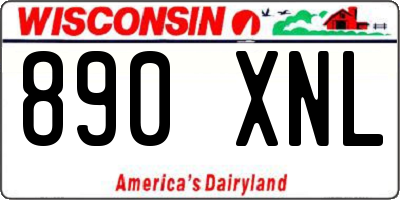 WI license plate 890XNL