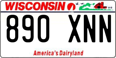WI license plate 890XNN