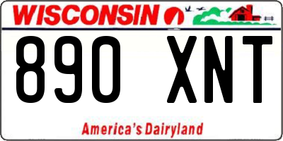 WI license plate 890XNT