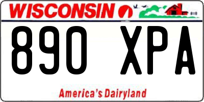 WI license plate 890XPA