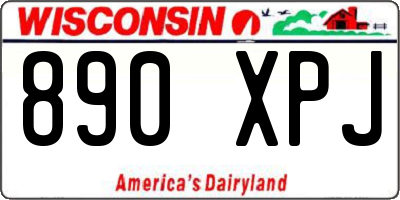 WI license plate 890XPJ