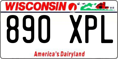 WI license plate 890XPL