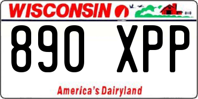 WI license plate 890XPP