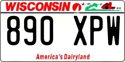 WI license plate 890XPW