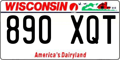 WI license plate 890XQT