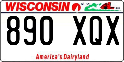 WI license plate 890XQX