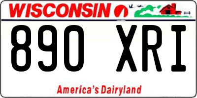 WI license plate 890XRI