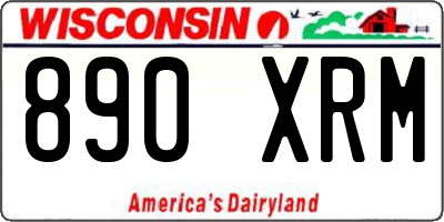 WI license plate 890XRM