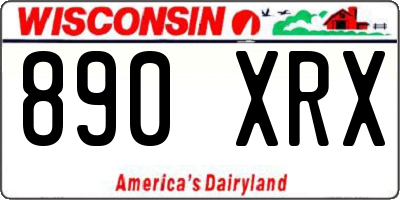 WI license plate 890XRX