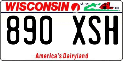 WI license plate 890XSH