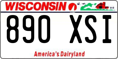 WI license plate 890XSI