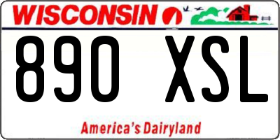 WI license plate 890XSL