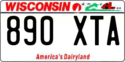 WI license plate 890XTA