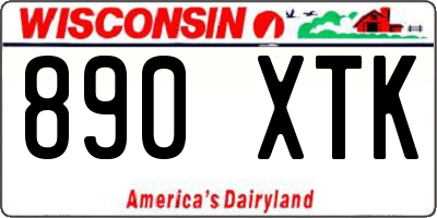 WI license plate 890XTK