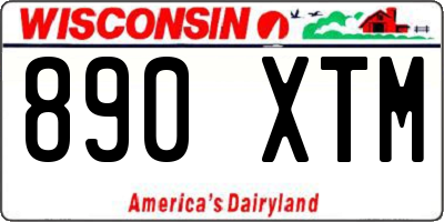 WI license plate 890XTM