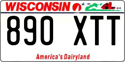 WI license plate 890XTT