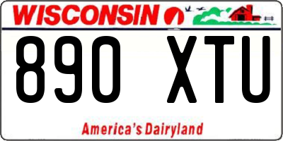 WI license plate 890XTU
