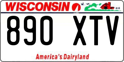 WI license plate 890XTV