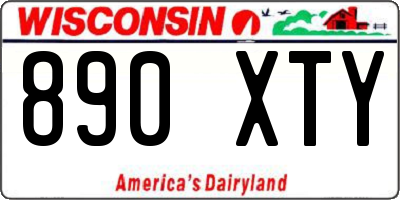 WI license plate 890XTY