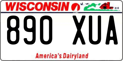 WI license plate 890XUA