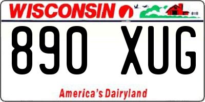 WI license plate 890XUG