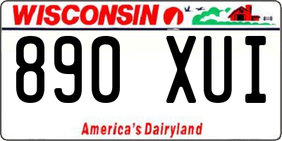 WI license plate 890XUI