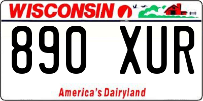 WI license plate 890XUR