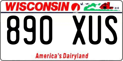 WI license plate 890XUS