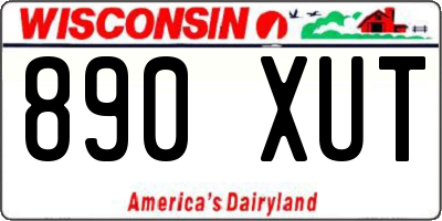 WI license plate 890XUT
