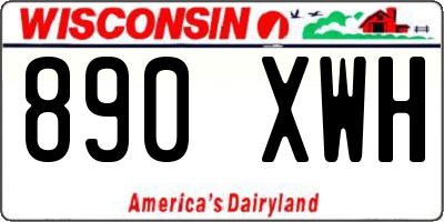 WI license plate 890XWH