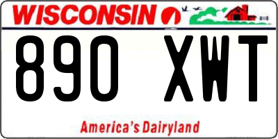 WI license plate 890XWT