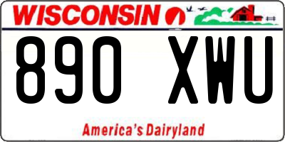 WI license plate 890XWU