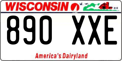 WI license plate 890XXE