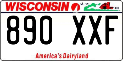 WI license plate 890XXF
