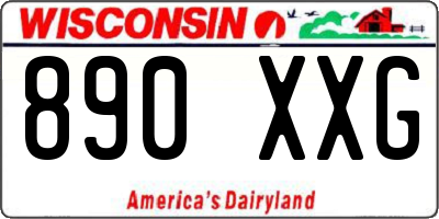 WI license plate 890XXG