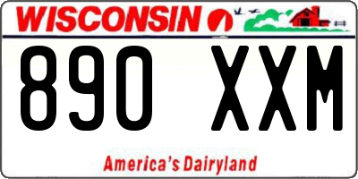 WI license plate 890XXM