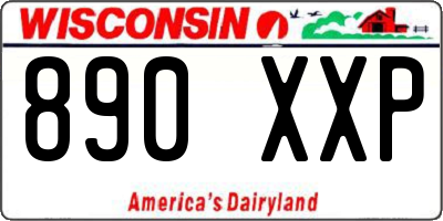 WI license plate 890XXP