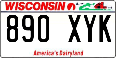 WI license plate 890XYK