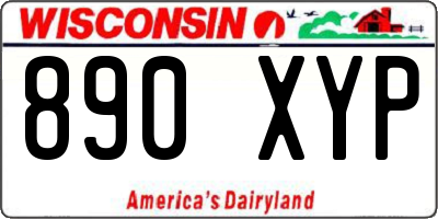 WI license plate 890XYP