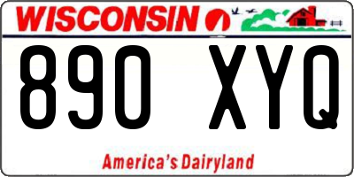 WI license plate 890XYQ