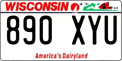 WI license plate 890XYU