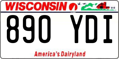 WI license plate 890YDI