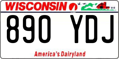 WI license plate 890YDJ