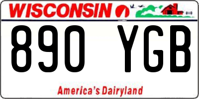 WI license plate 890YGB