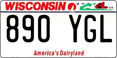 WI license plate 890YGL