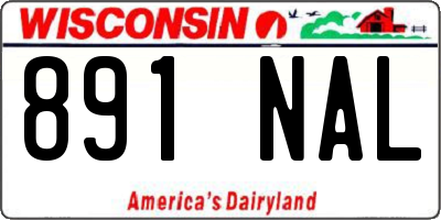 WI license plate 891NAL