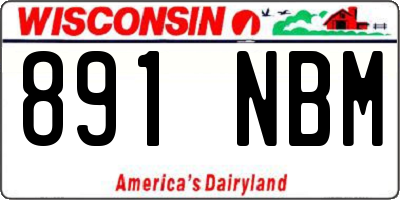 WI license plate 891NBM