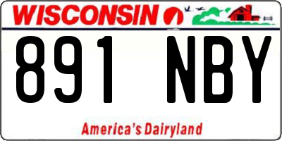 WI license plate 891NBY
