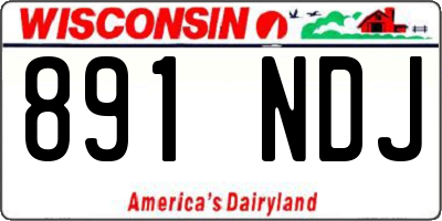 WI license plate 891NDJ